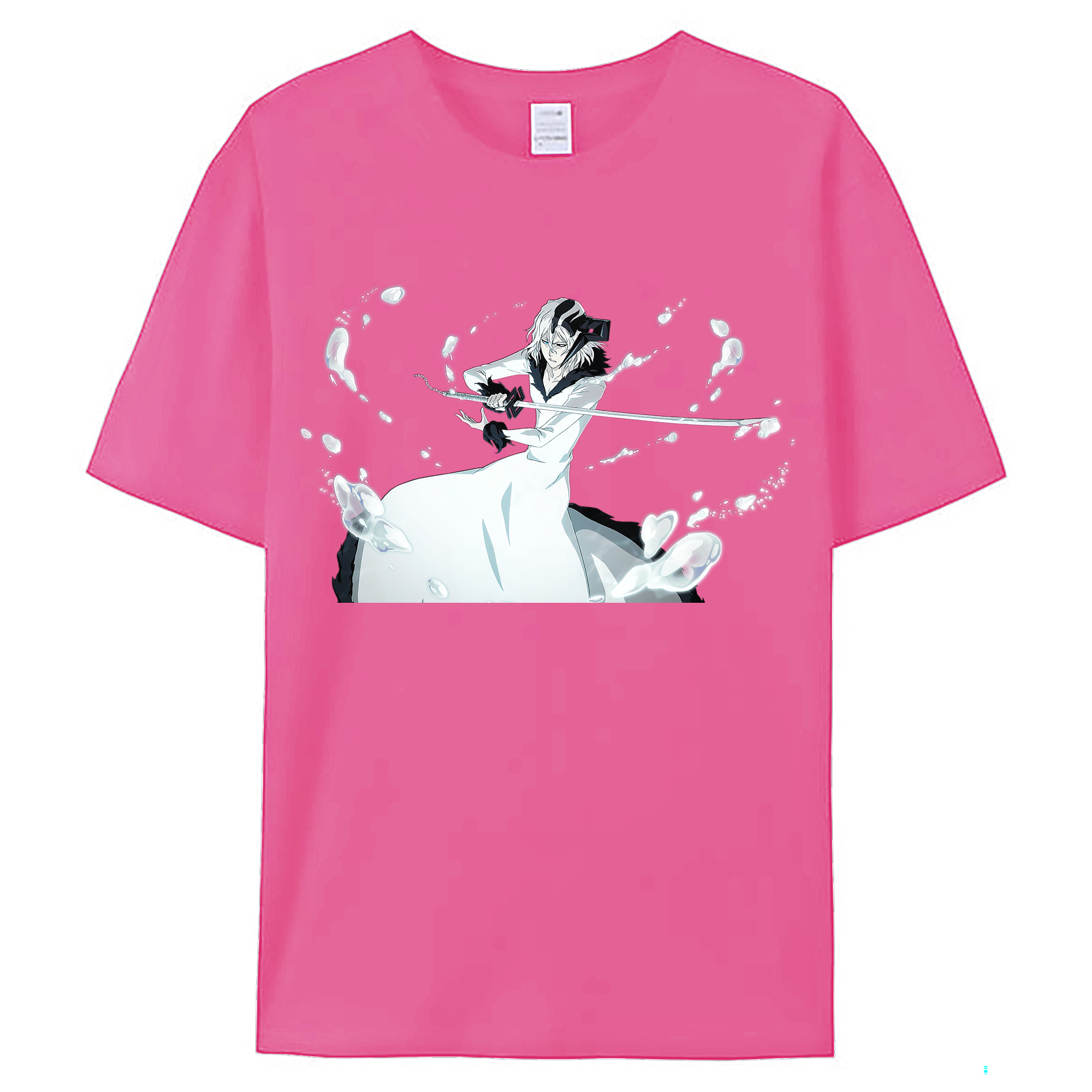 （画像用） ブリーチ 黒崎一護（くろさき いちご）BLEACH Kurosaki Ichigo レディースカジュアルプリントTシャツ（綿100％）